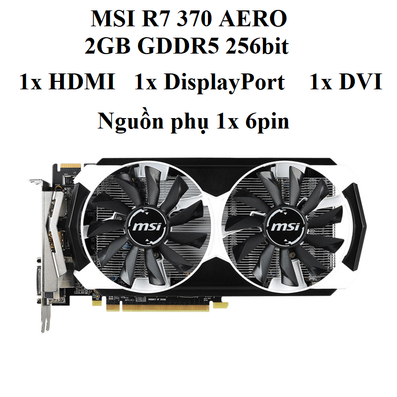 CARD MSI R7 370 AERO 2GD5