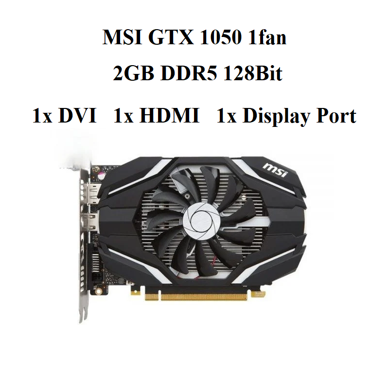 CARD MSI GTX 1050TI AERO 1fan 4GD5