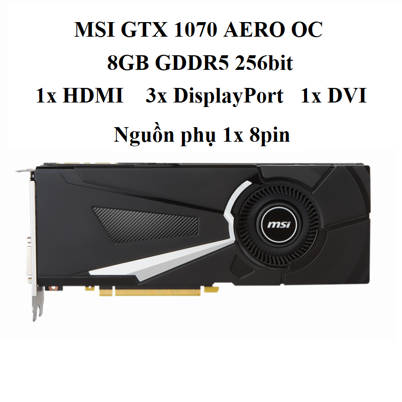 CARD MSI GTX 1070 ARMOR 8GB