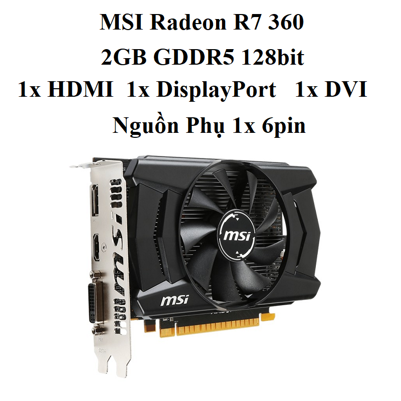 CARD MSI R7 360 - 2GB