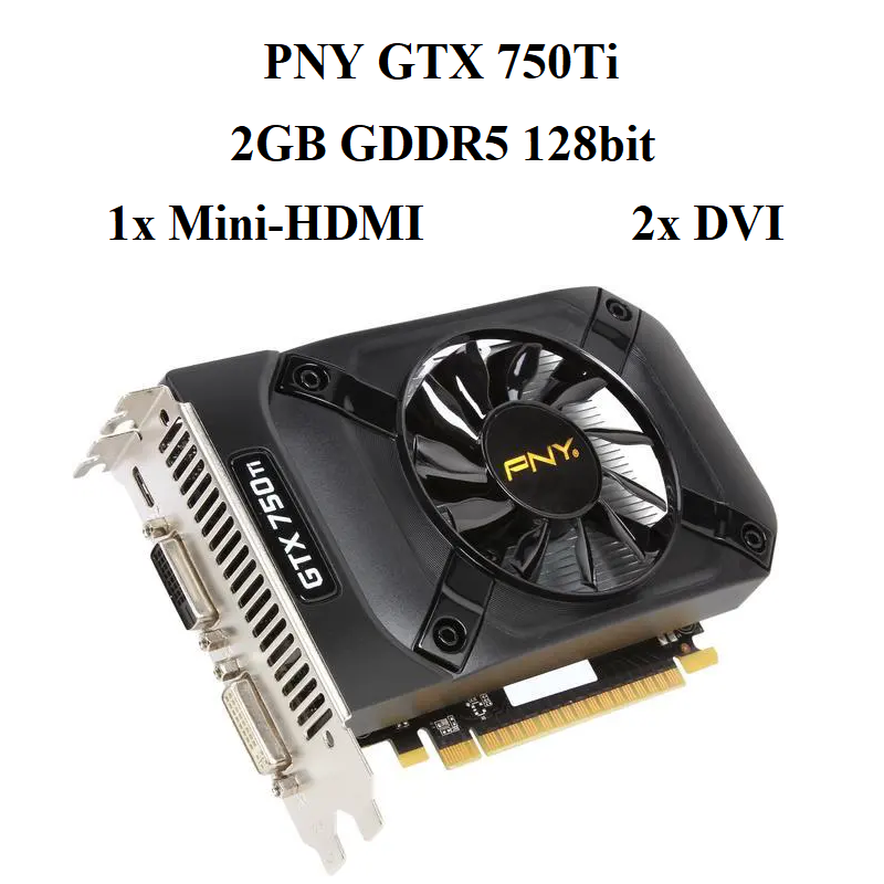 card PNY GTX 750TI 2GBD5