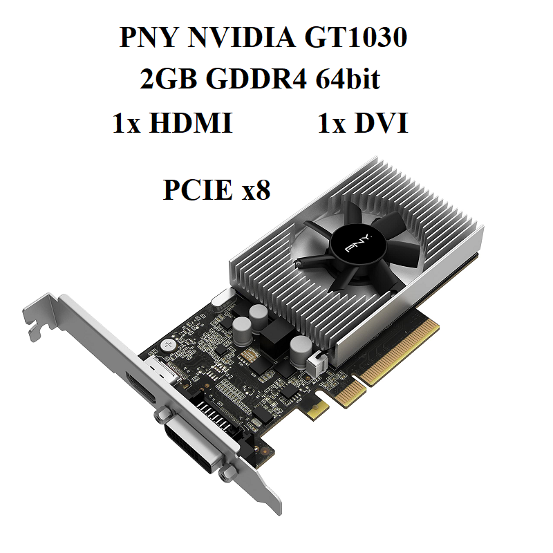 CARD PNY GT 1030 - 2DR4 PCIE x8