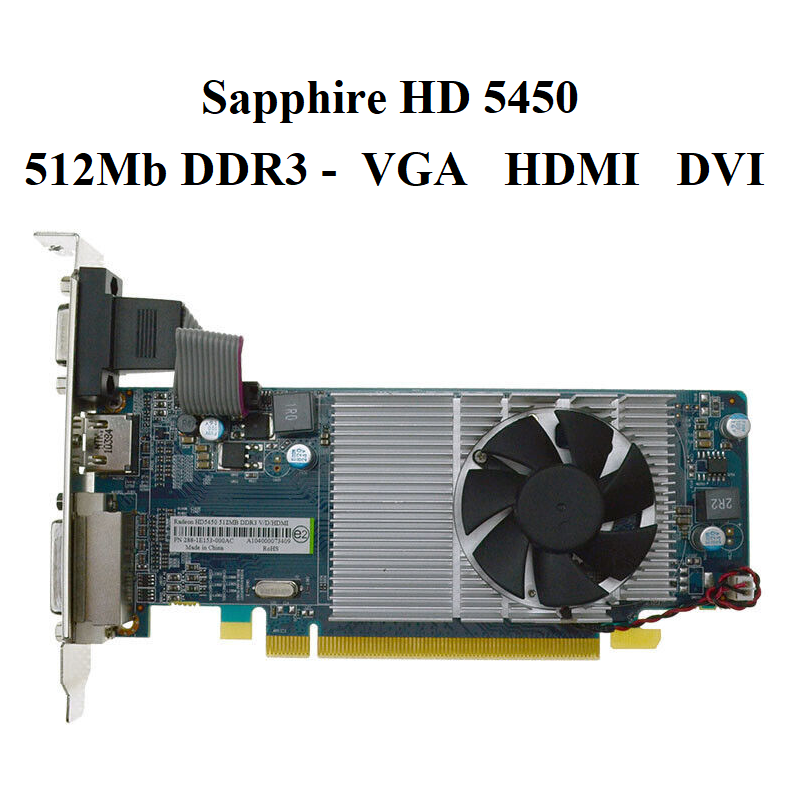 card Sapphire HD 5450 - 512mb ddr3
