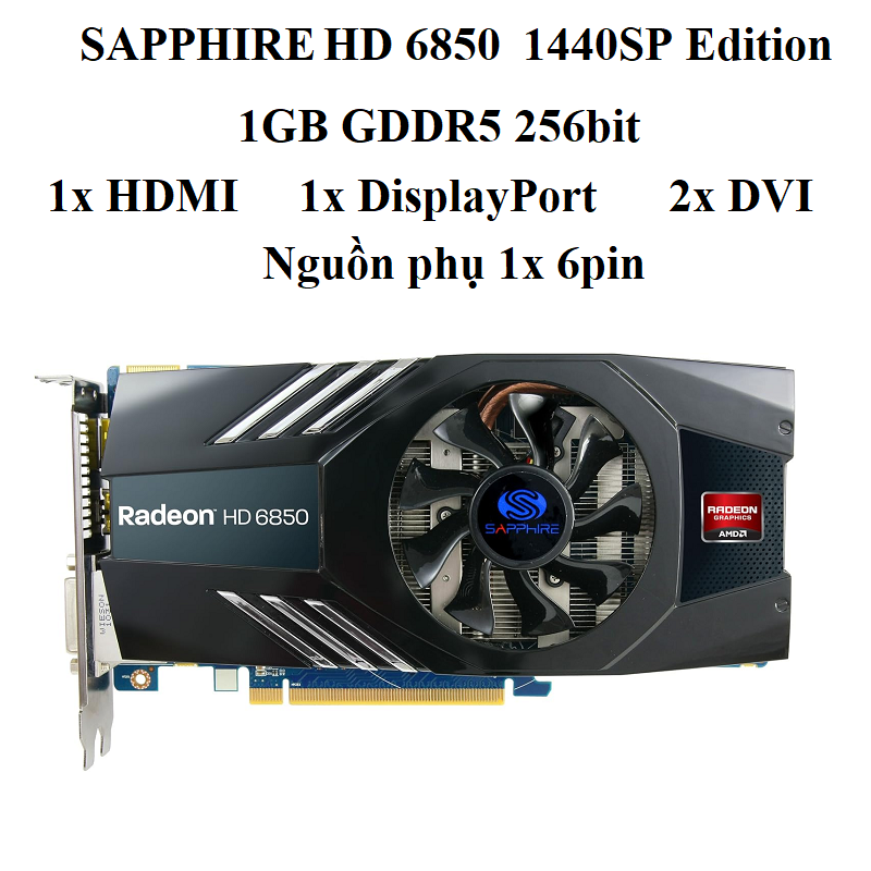 CARD Sapphire Radeon HD 6850 1440SP Edition 1GD5