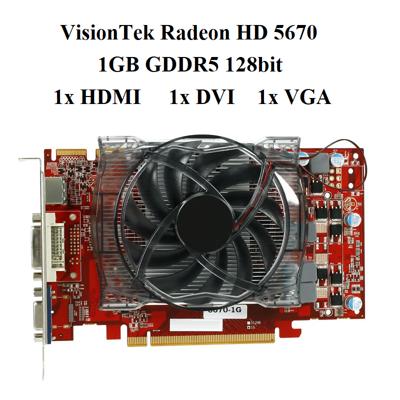 CARD VISIONTEK HD5670 - 1GD5
