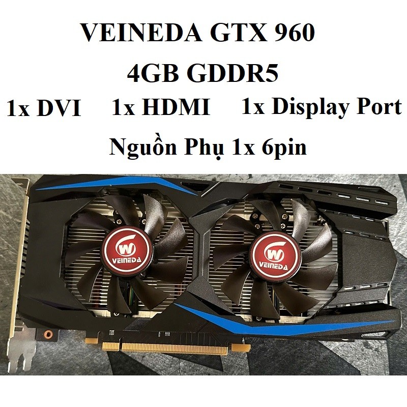 CARD MÀN HÌNH NVIDIA GeForce GTX TITAN X - 12GB GDDR5 284bit, hàng tháo máy BH 6 tháng