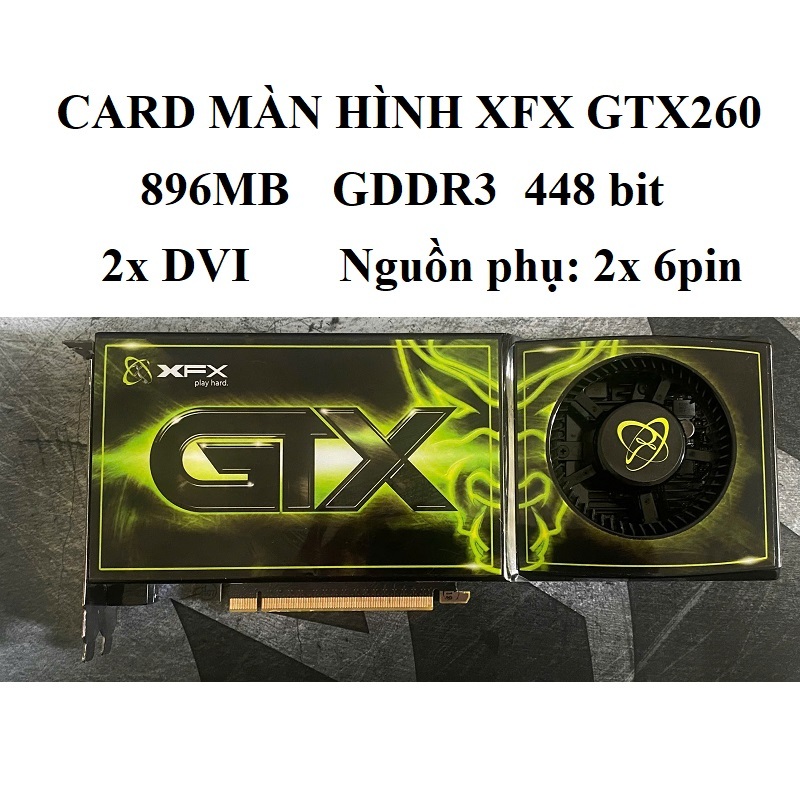 Card màn hình XFX Double D R9 270X - 2GB DDR5 256bit, hàng tháo máy BH 6 tháng