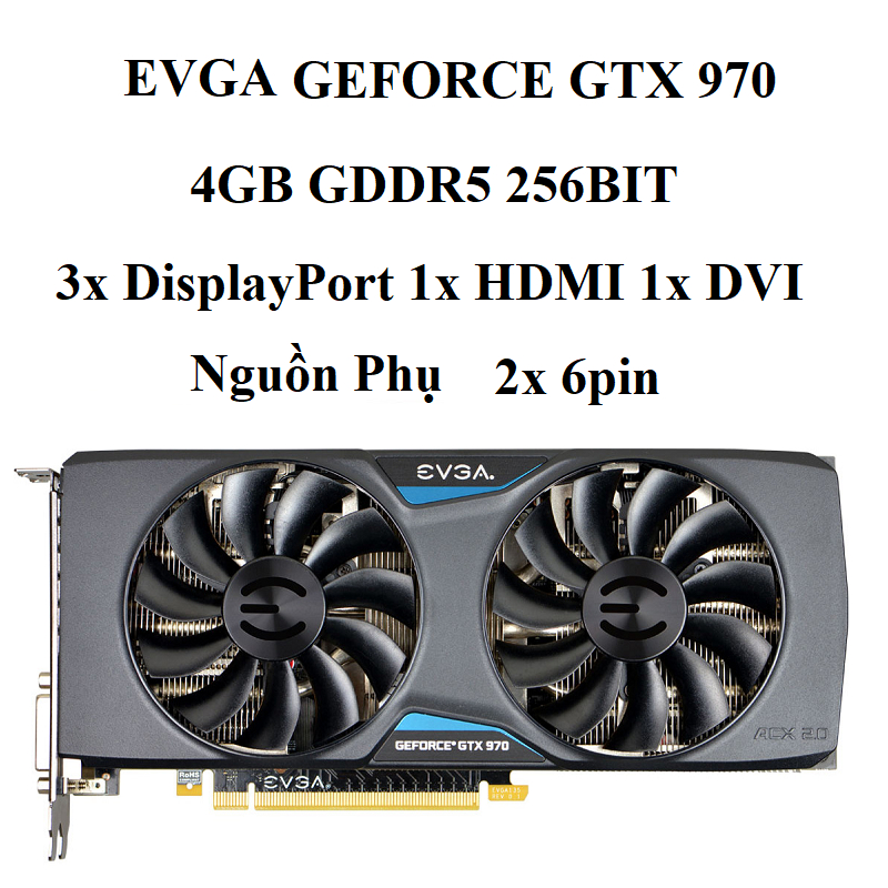 CARD MÀN HÌNH NVIDIA GeForce GTX TITAN X - 12GB GDDR5 284bit, hàng tháo máy BH 6 tháng