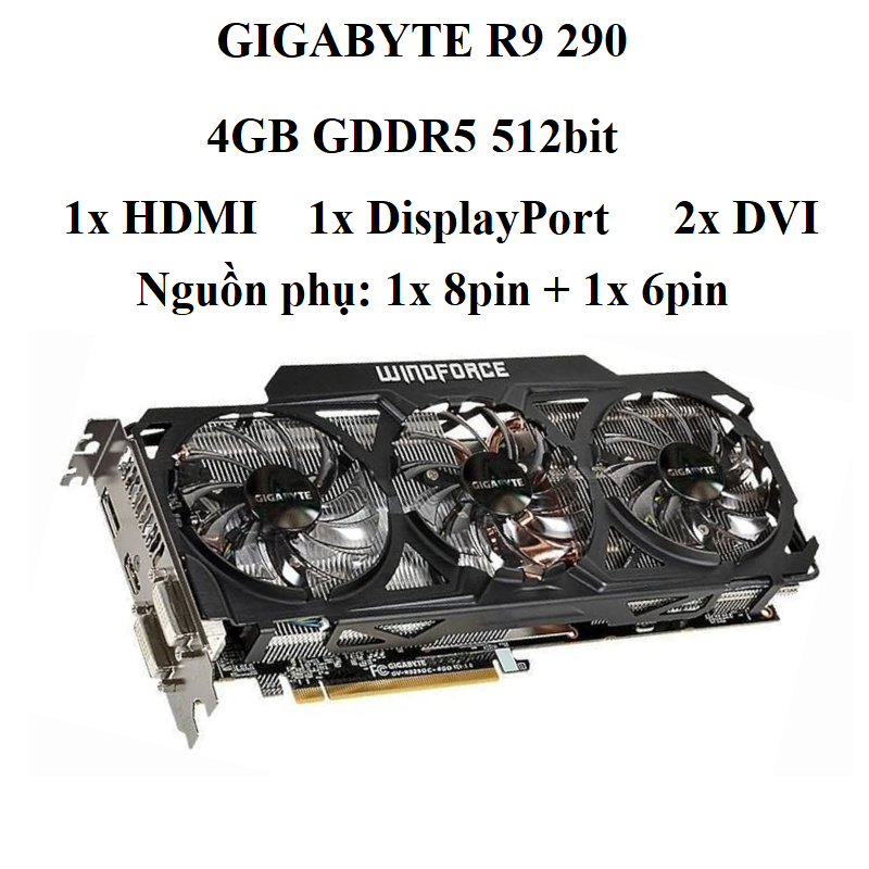 CARD MÀN HÌNH AMD RADEON RX 480 - 4GB