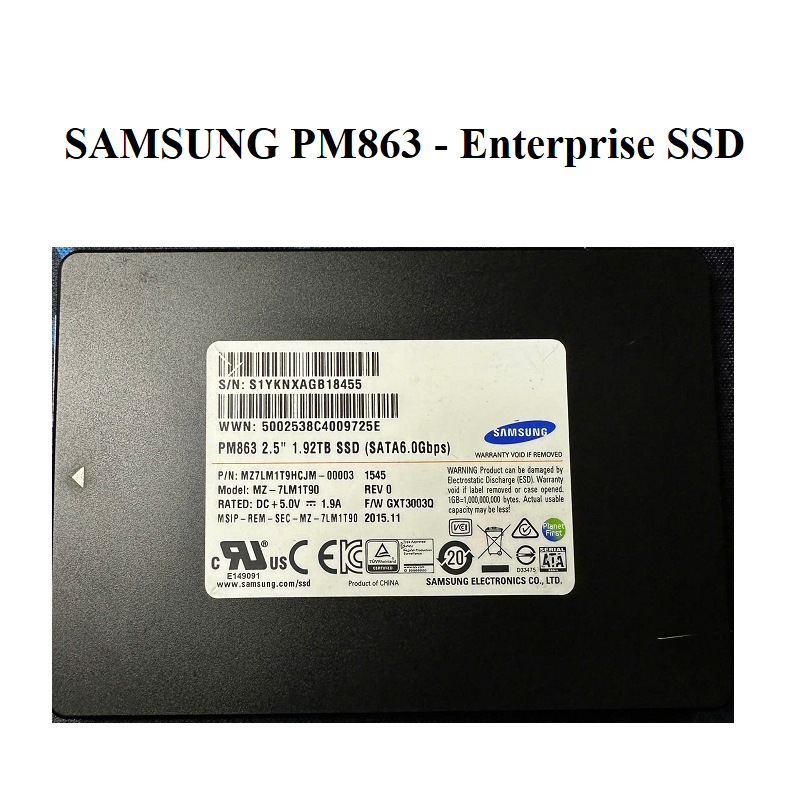 ssd SAMSUNG PM863 - Enterprise SSD  1.92b
