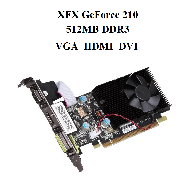 card XFX GEFORCE 210 - 512mb
