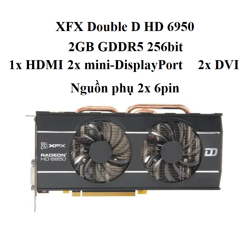 card XFX HD 6950 DOUBLE D - 2gb