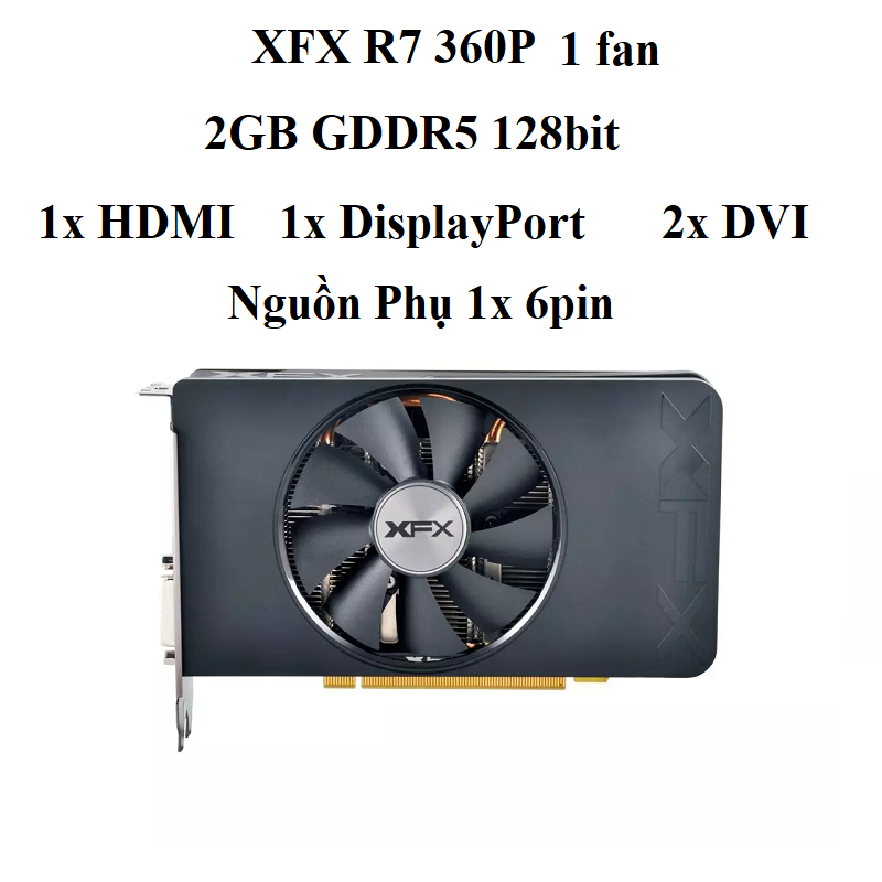 XFX R7 360P 1fan 2gb