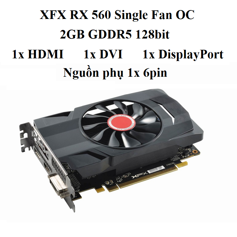 card XFX RX 560 - 2gb