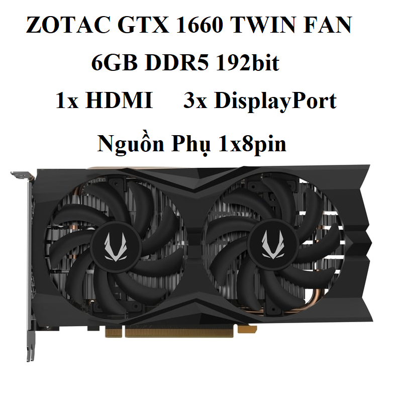 card ZOTAC GTX1660 6GB