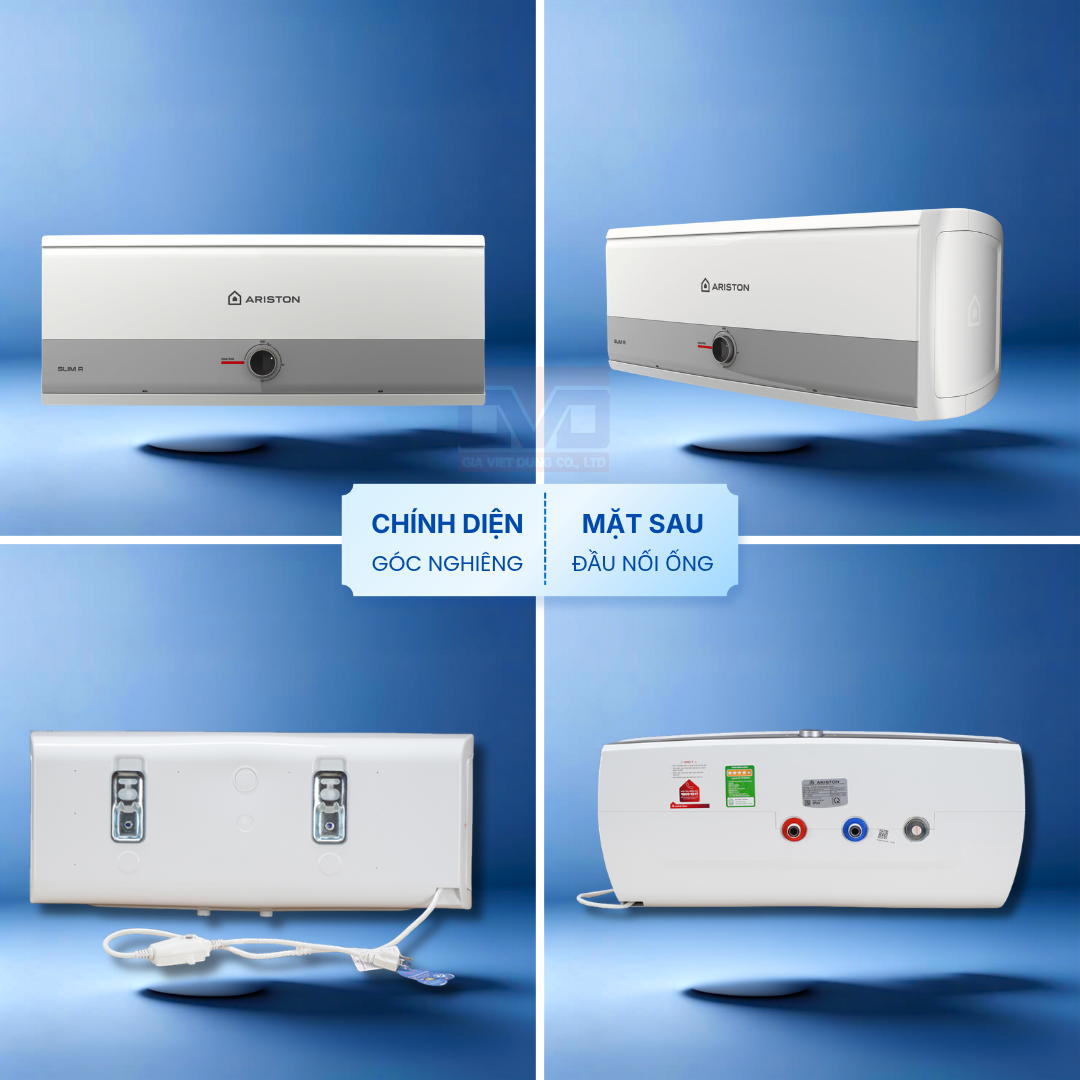 Bình Nóng Lạnh Ngang Ariston 30 Lít Slim3 SL3 30 R Chính Hãng