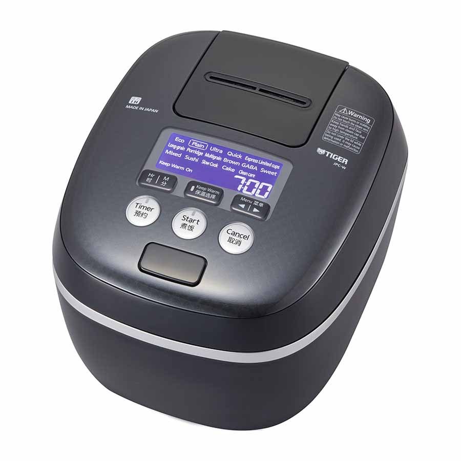 Nồi cơm điện tử cao tần áp suất Tiger 1.8 lít - Công nghệ áp suất kép - JPC-W18W - Hàng chính hãng