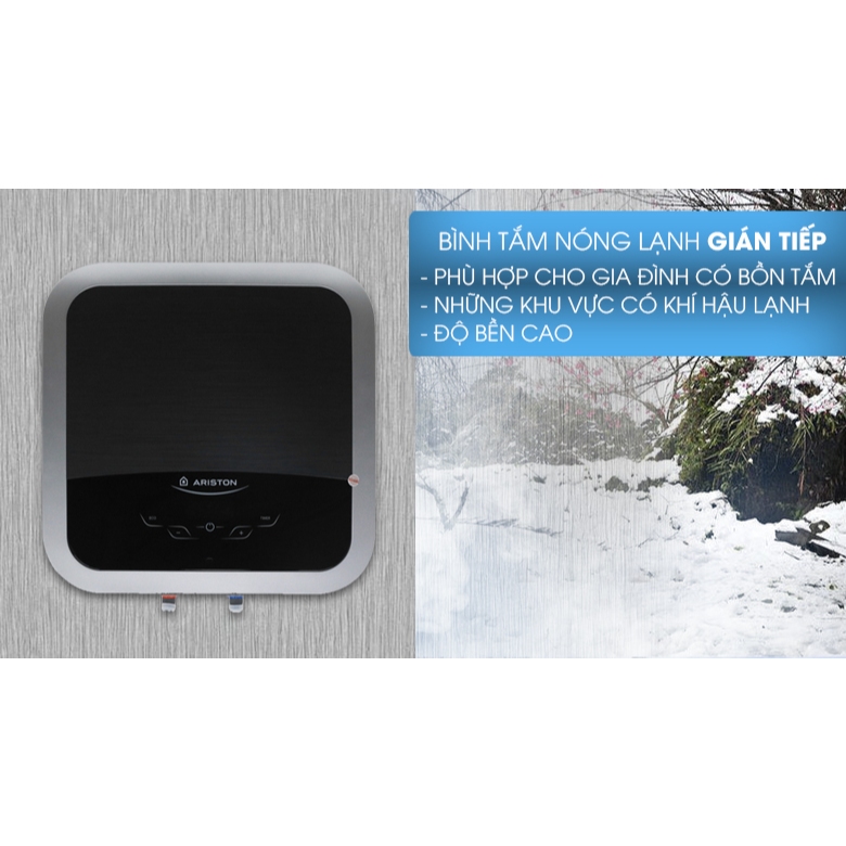 Bình nước nóng gián tiếp Ariston Andris 2 15L _ Phím chạm cảm ứng _ AN2_15TOP_WIFI Hàng chính hãng
