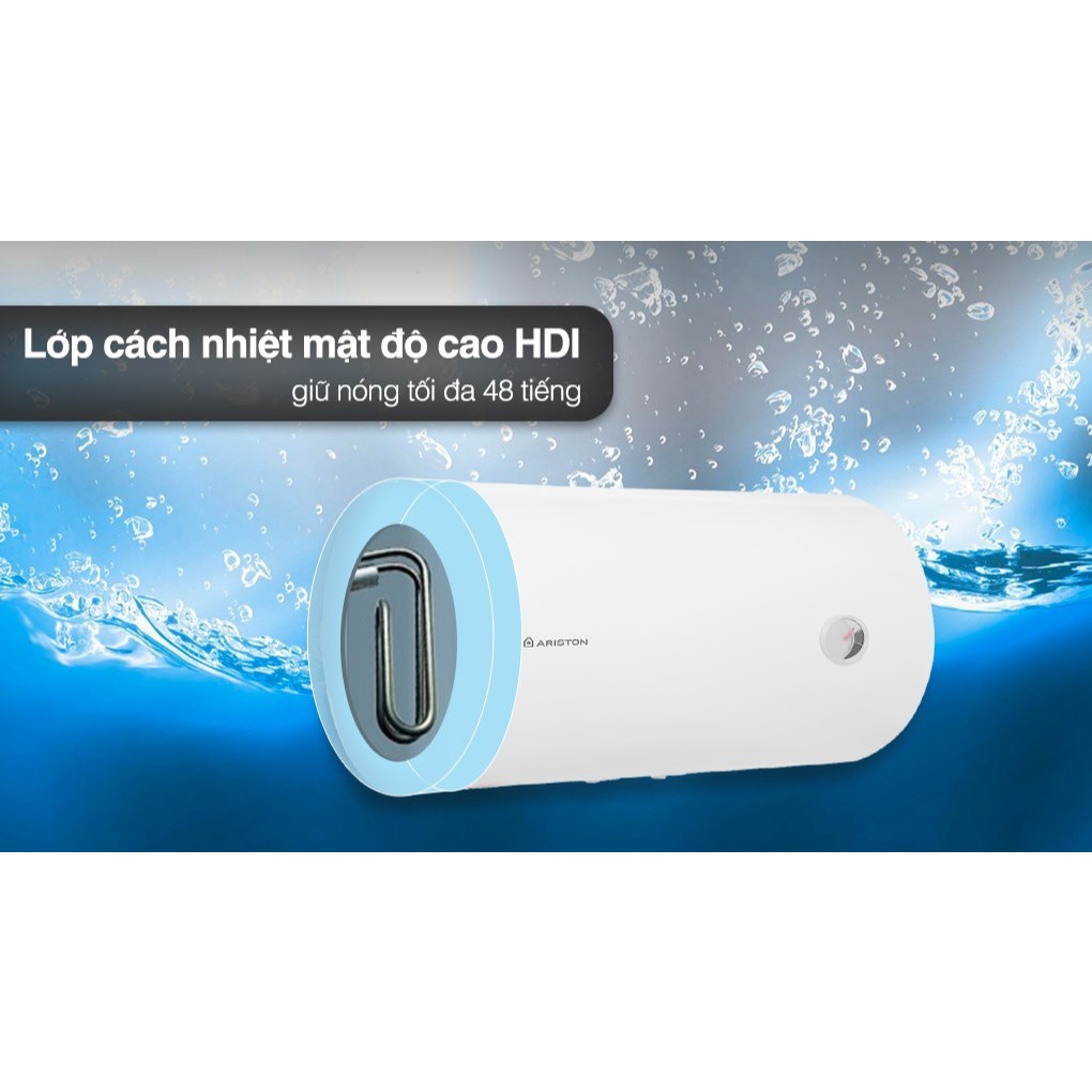 Bình nước nóng Ariston Dung tích lớn 40L - Treo ngang - PROR-40SH2.5FE - Hàng chính hãng