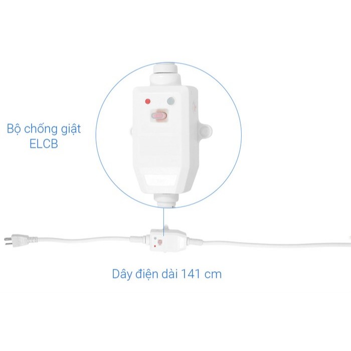 Bình nước nóng Ariston Dung tích lớn 50L - Treo ngang - PROR-50SH2.5FE - Hàng chính hãng