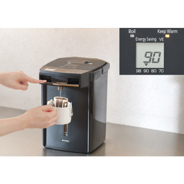 Bình thuỷ điện Tiger 3 Lít - Phiên bản cao cấp, giữ nhiệt đỉnh cao - PIM-J30W - Hàng chính hãng