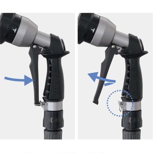 Vòi xịt tưới cây Takagi QG555 hợp kim kẽm chống gỉ 4 chế độ, súng xịt rửa xe dọn dẹp vệ sinh tăng áp