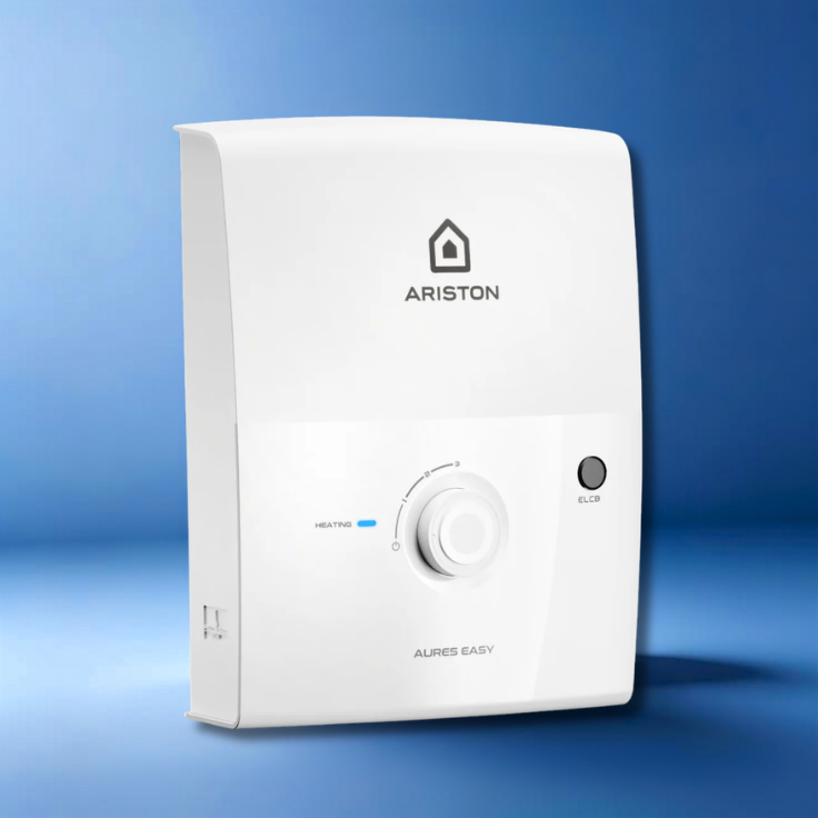 Bình nước nóng trực tiếp Ariston AURES Easy 3500W - Siêu nhạy - AURES-3.5 - Hàng chính hãng