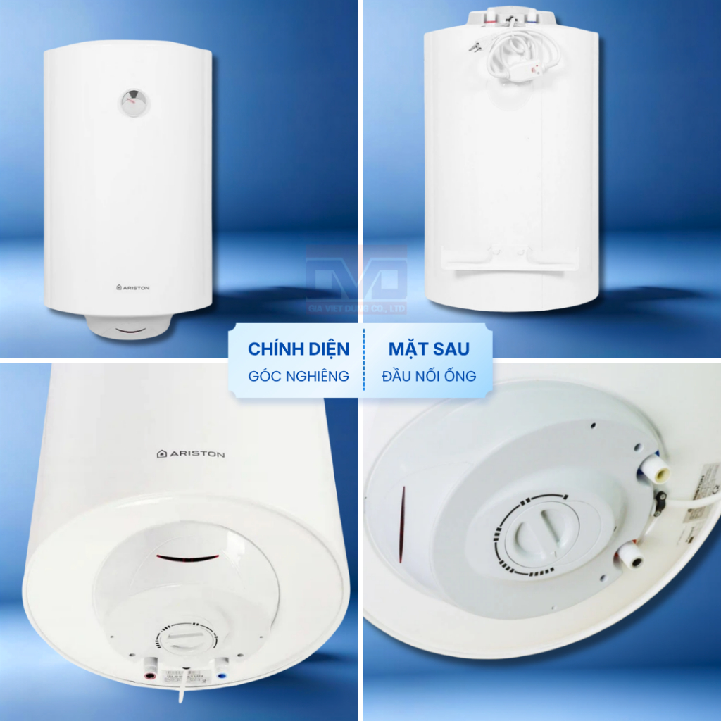 Bình nước nóng Ariston Dung tích lớn 50 Lít - Treo đứng - PROR-50V2.5FE - Hàng chính hãng
