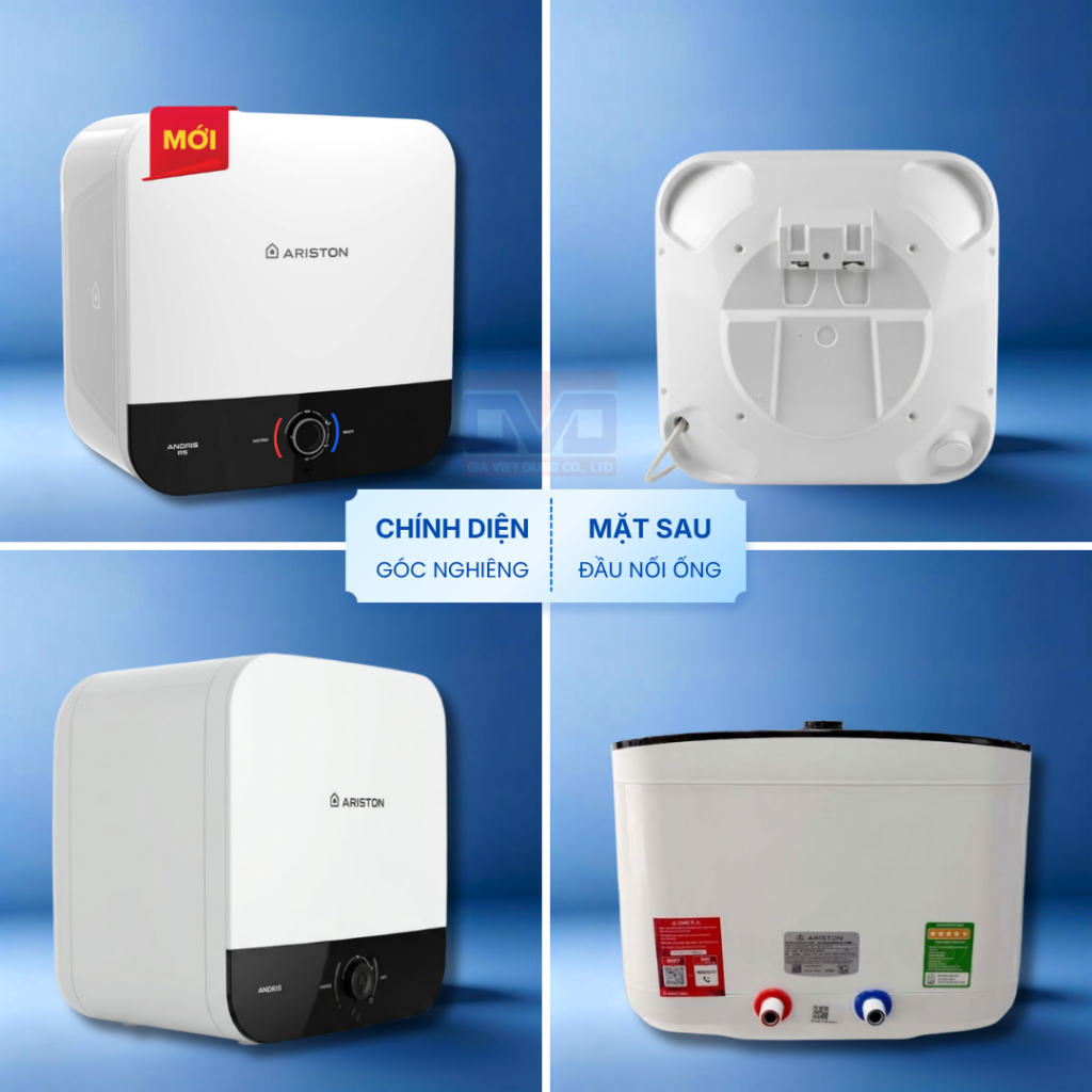 Bình nước nóng gián tiếp Ariston Andris 3 15L Có đèn báo nước AN3_15RS_VN chính hãng