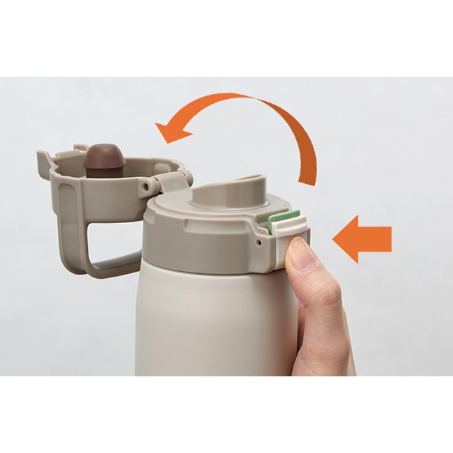 Bình giữ nhiệt lưỡng tính Tiger MED_A050 nắp bật 1 chạm, bình nước đế chống va đập