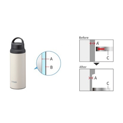 Bình giữ nhiệt lưỡng tính Tiger MCZ-G080, bình nước cách nhiệt chân không siêu nhẹ hàng chính hãng