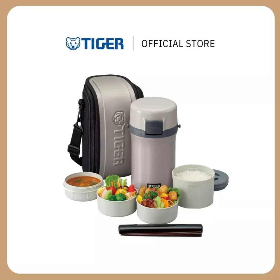 Hộp cơm giữ nhiệt Tiger 4 ngăn 1.48L - Công nghệ cách nhiệt chân không -LWU-F200 - Hàng chính hãng