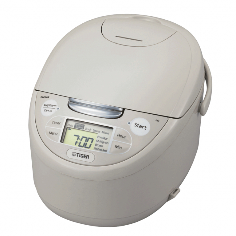 Nồi cơm điện tử Tiger 1 Lít - Công nghệ nấu kép Tacook - JAX-S10W - Hàng chính hãng