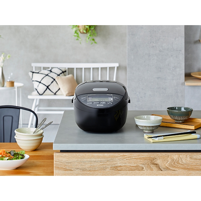 Nồi Cơm Điện Tử Cao Tần Áp Suất Tiger 1 Lít - Mô phỏng nồi niêu đất - JPK-W10W - Hàng chính hãng