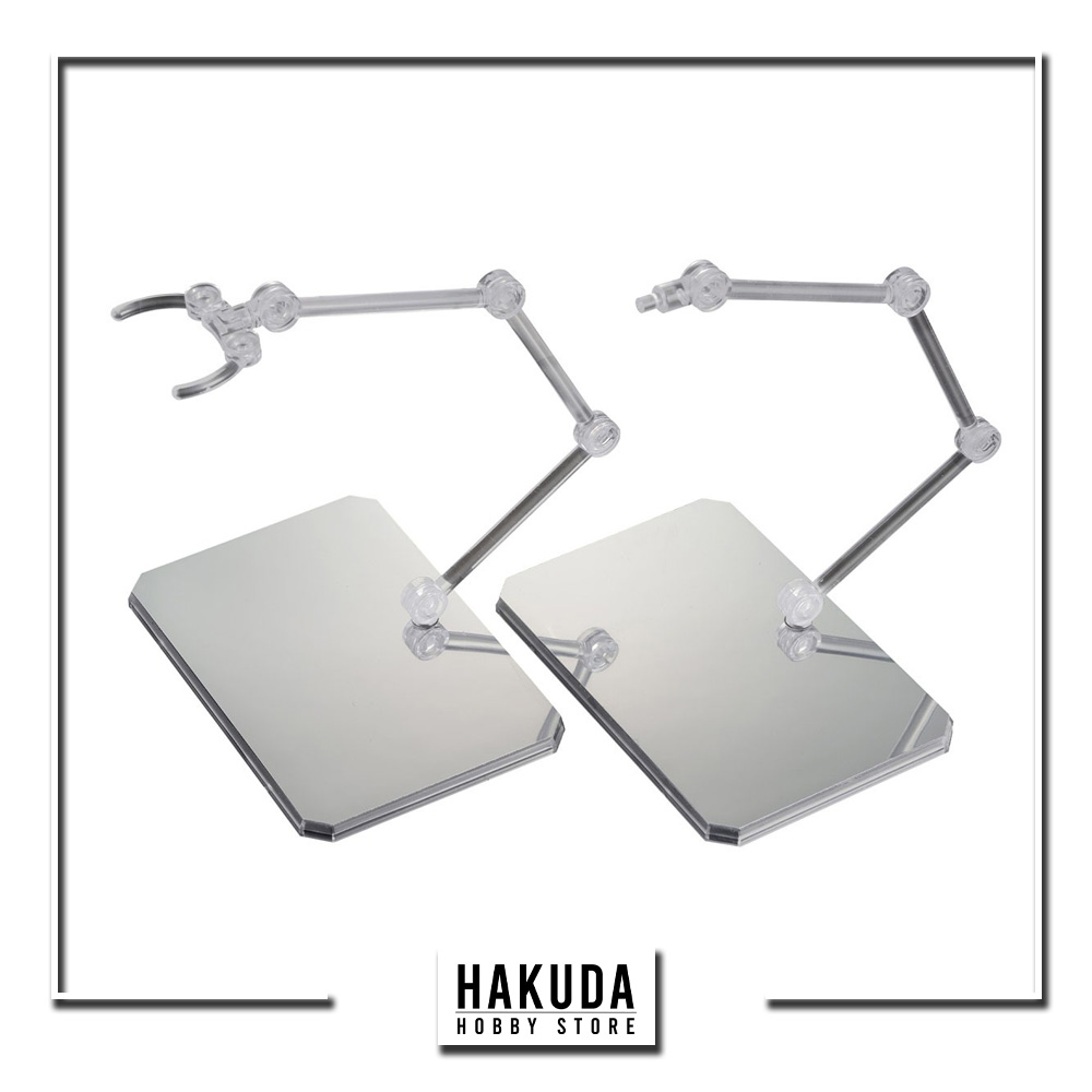 Phụ Kiện Action Base 6 Clear Color Mirror Stickers Set - Giá trưng bày mô hình HG/RG/MG - Chính hãng Bandai Nhật Bản