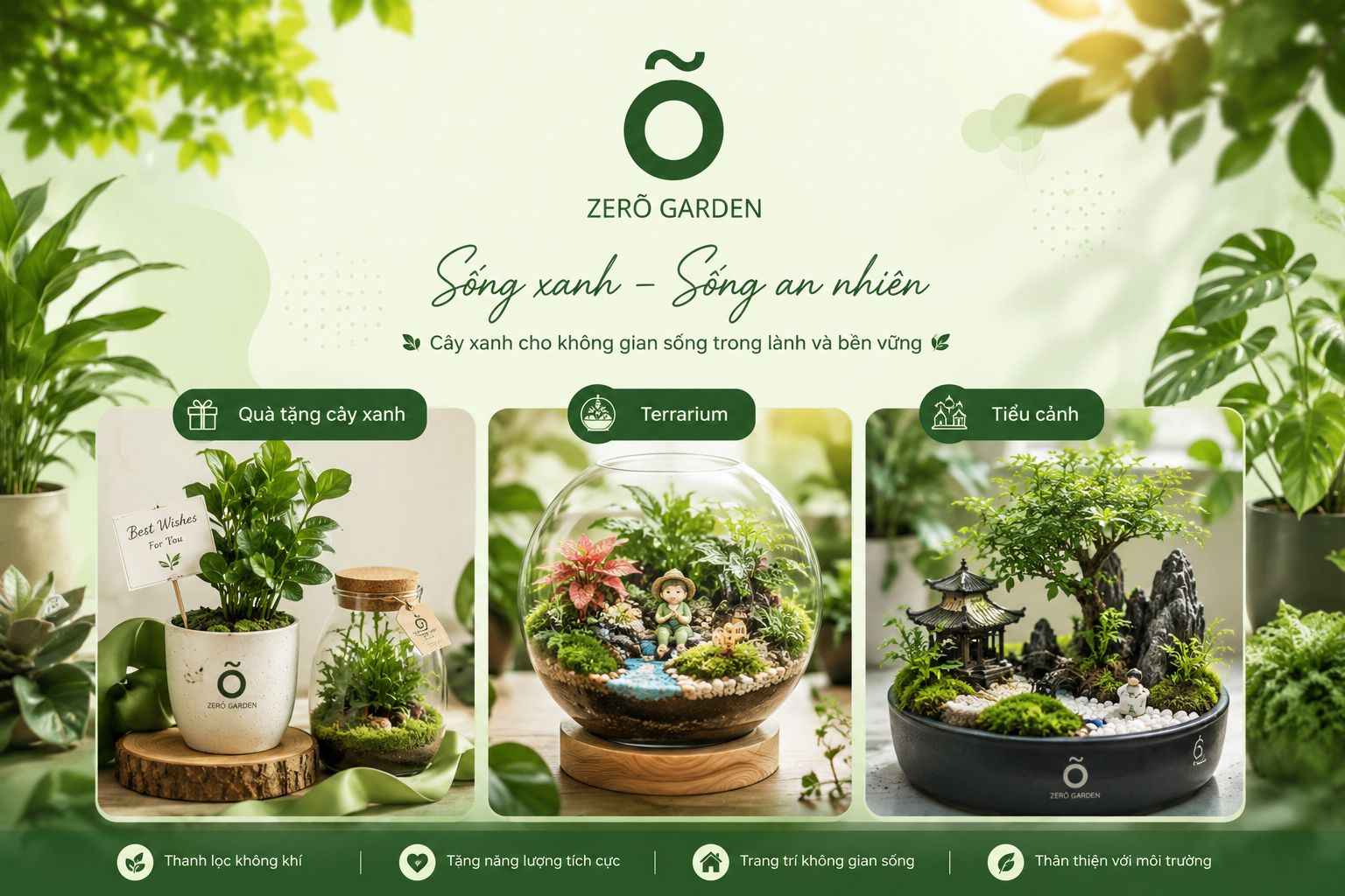 Zerõ Garden - Cây xanh trang trí, Terrarium & Quà tặng cây xanh Hà Nội