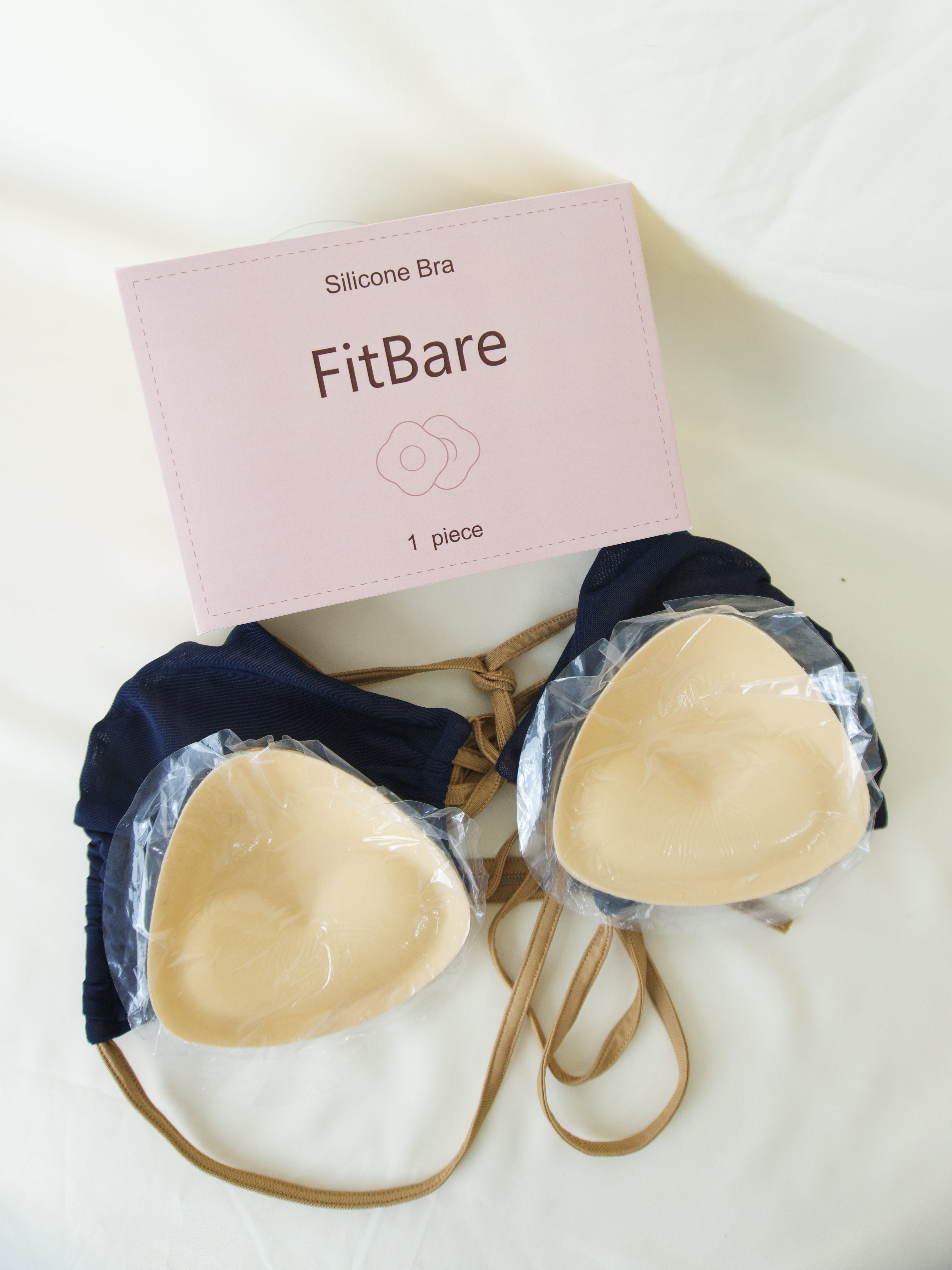 Miếng Dán Nâng Ngực Dày 3cm FitBare NP-S250802 - Đệm Độn Push-Up Tạo Khe, Keo Siêu Dính, Màu Nude
