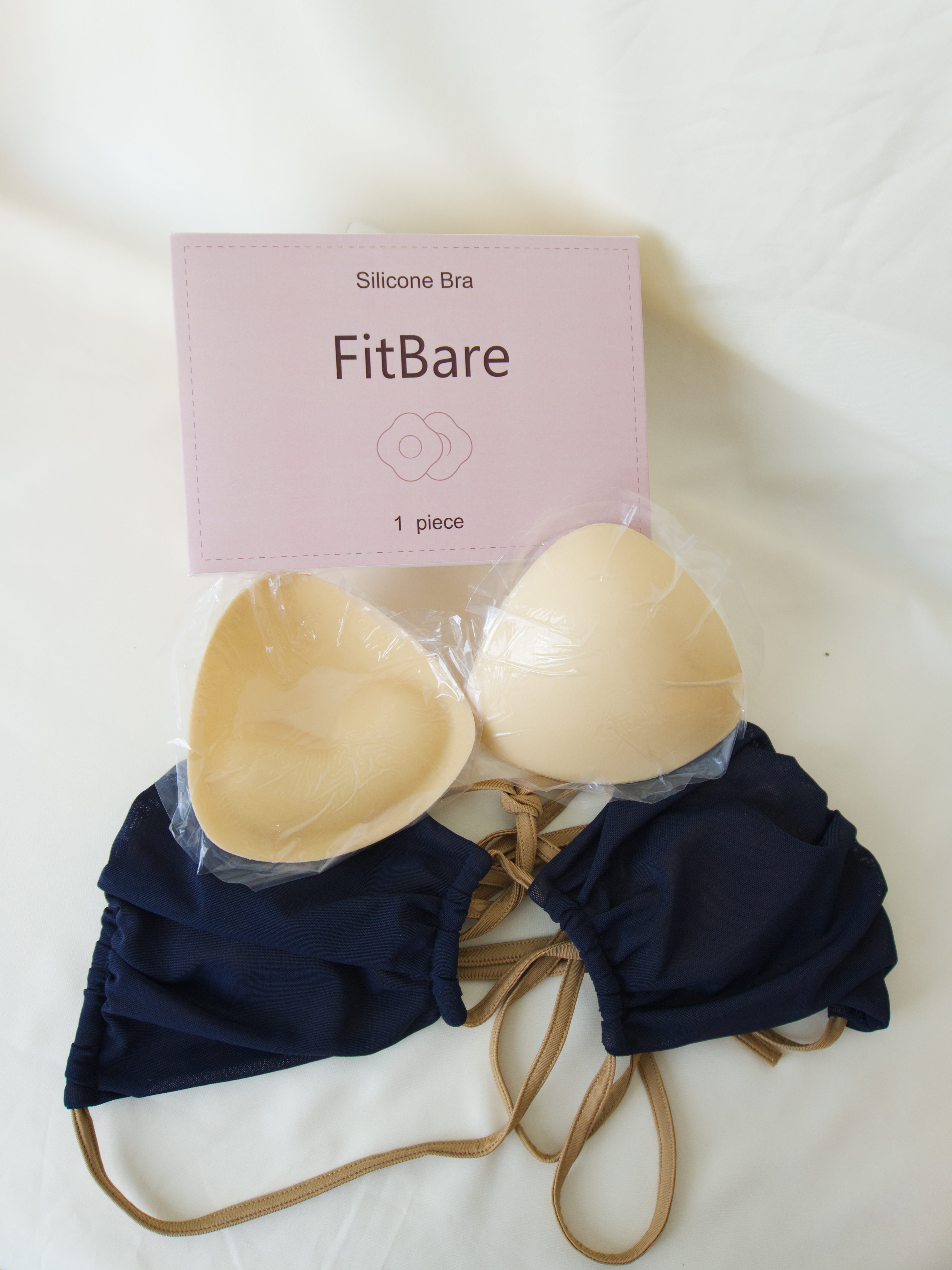 Miếng Dán Nâng Ngực Dày 3cm FitBare NP-S250802 - Đệm Độn Push-Up Tạo Khe, Keo Siêu Dính, Màu Nude