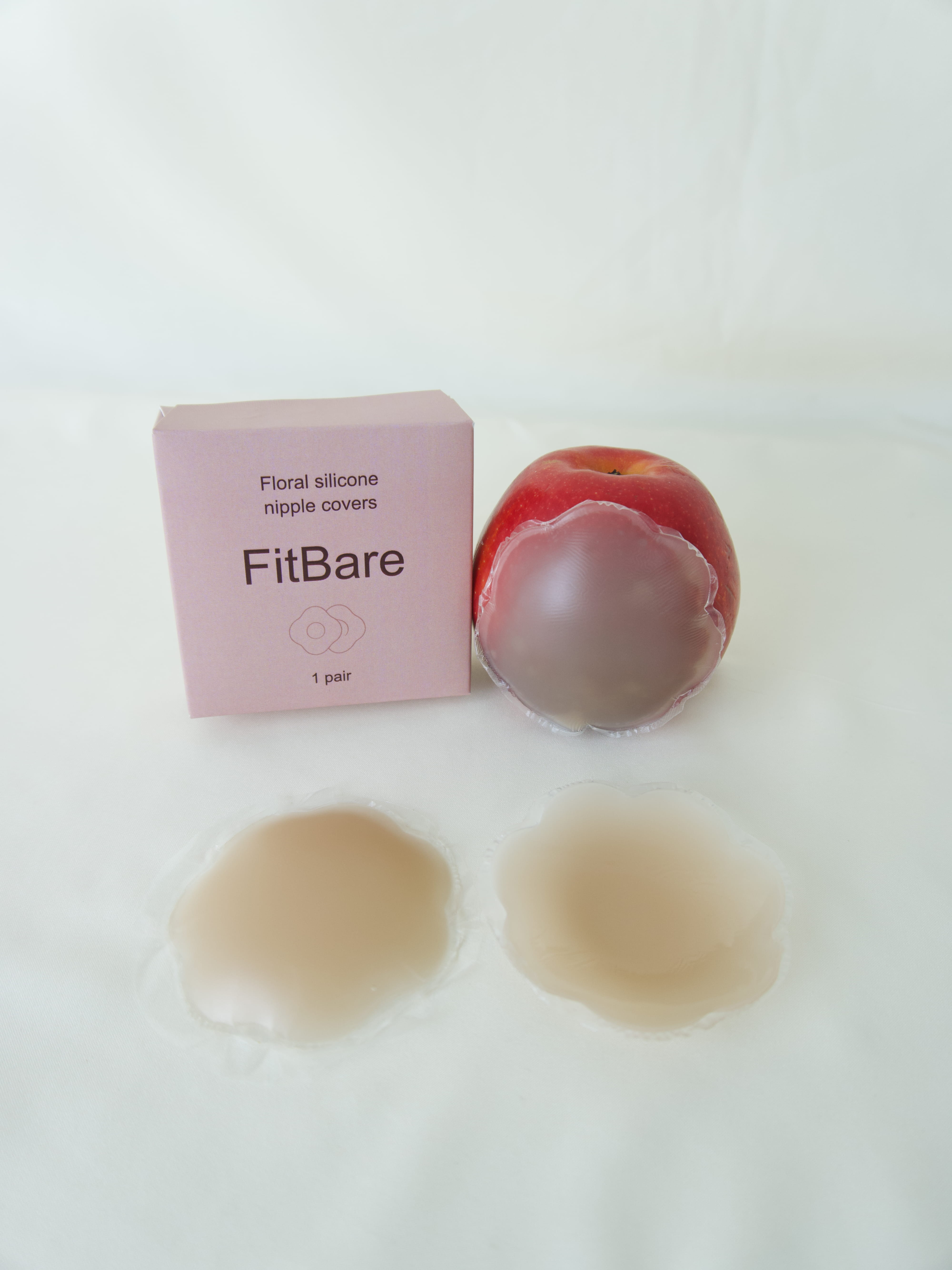 Miếng Dán Ngực Silicone Hình Hoa FitBare SYV-004 (6.5cm) - Tái Sử Dụng, Siêu Dính, Chống Nước, Mỏng Nhẹ Tự Nhiên
