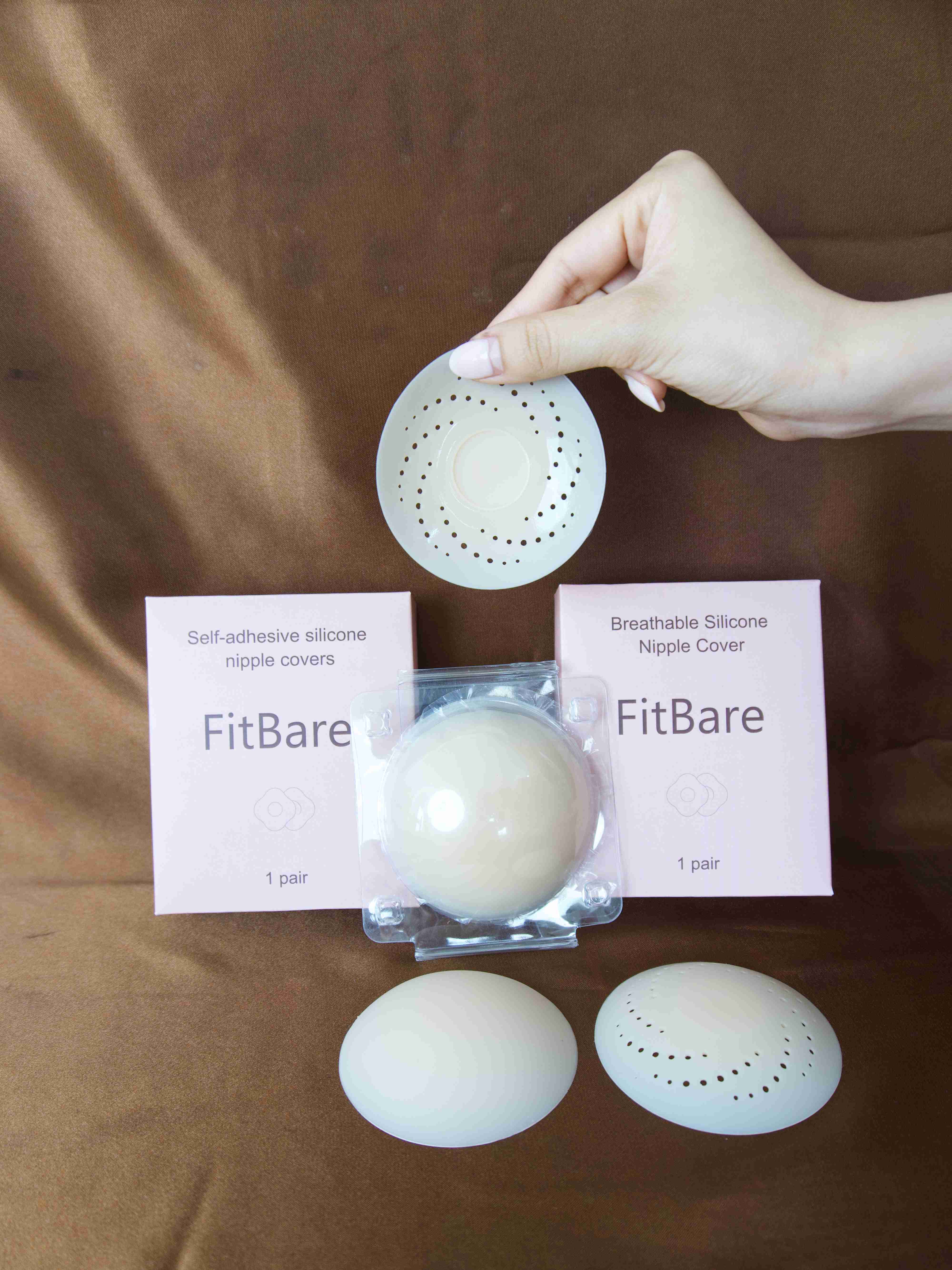 Combo Thể Thao FitBare (3 Món) - 01 Cặp Dán Ngực Silicone Tự Thân & 01 Thoáng Khí & 01 Hoa Chống Nước, Kháng Mồ Hôi