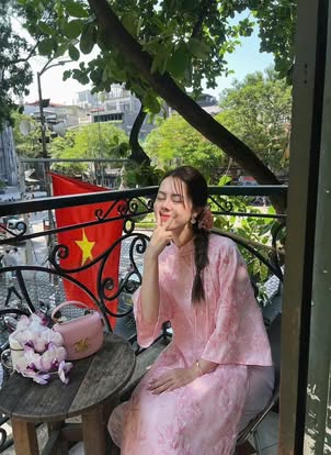 AD hồng thêu chuồn chuồn cổ 3p