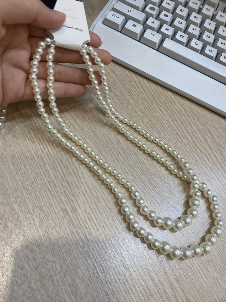 Vòng ngọc trơn 2 dây