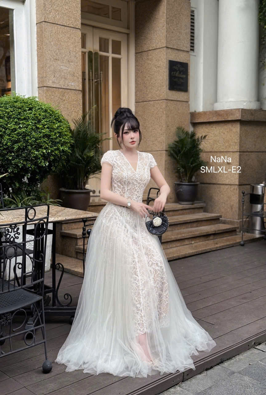 VT kem ren lông cổ V cộc tay