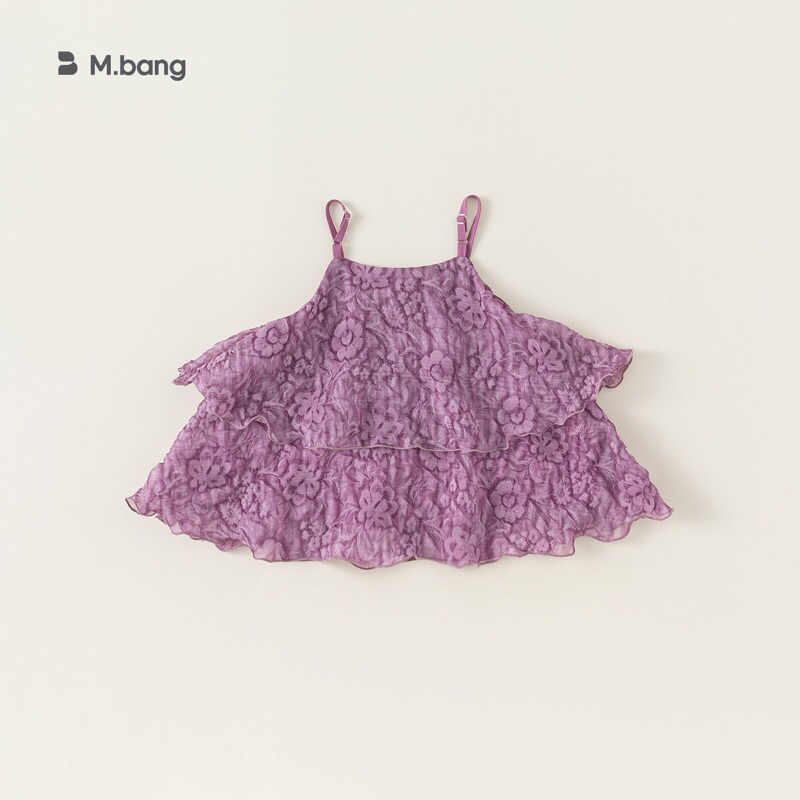 Áo hai dây bé gái Mbang hai tầng chất nhẹ mát sang chảnh