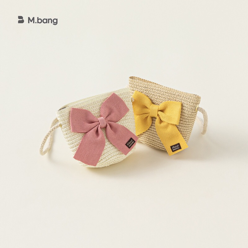 Set túi mũ cho bé gái Mbang màu vàng hồng xinh xắn