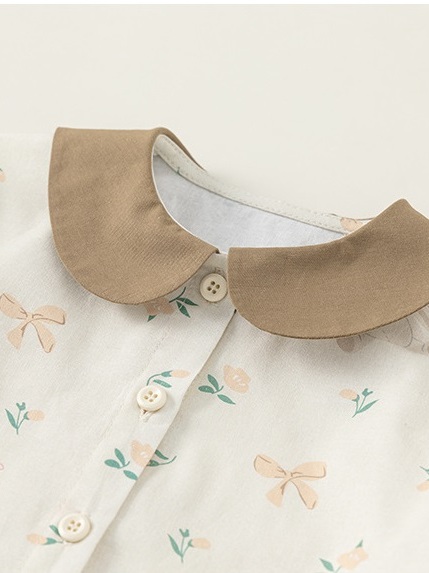 Set dài tay bé gái Mbang có cổ chất siêu nhẹ thoáng, Bộ quần áo dài tay thu đông cho bé gái Mbang hàng thiết kế xinh xắn