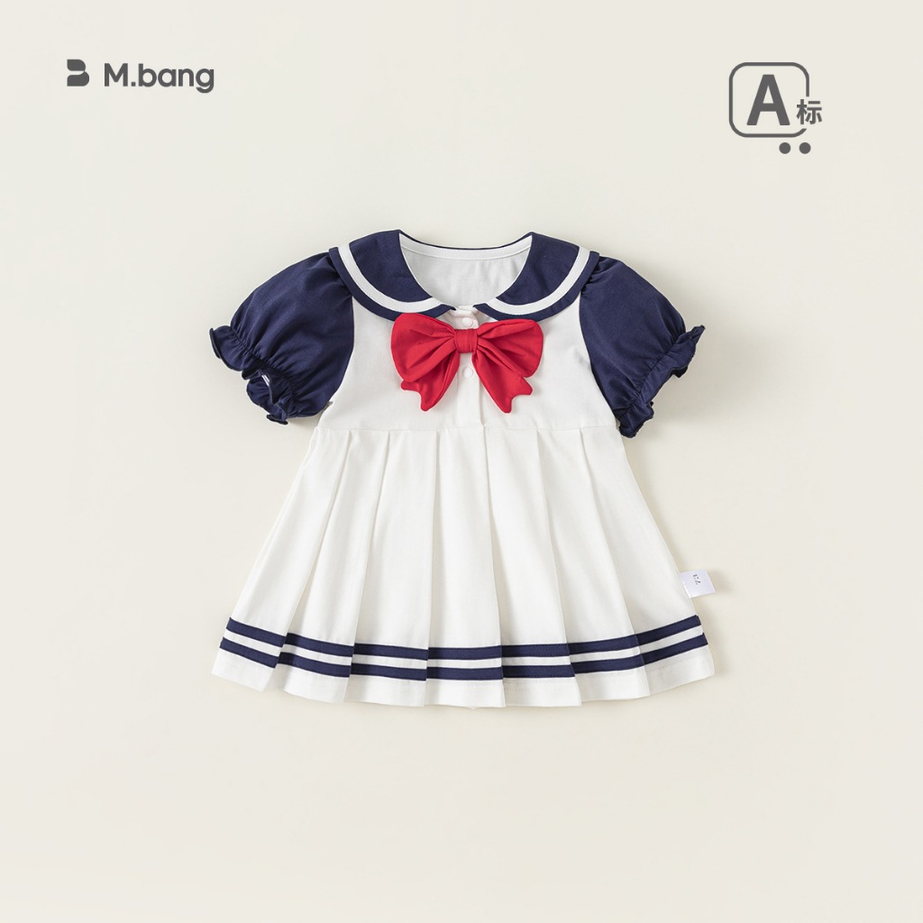 Váy và body sơ sinh vải cotton siêu mềm thoáng M.bang cho bé trai, bé gái