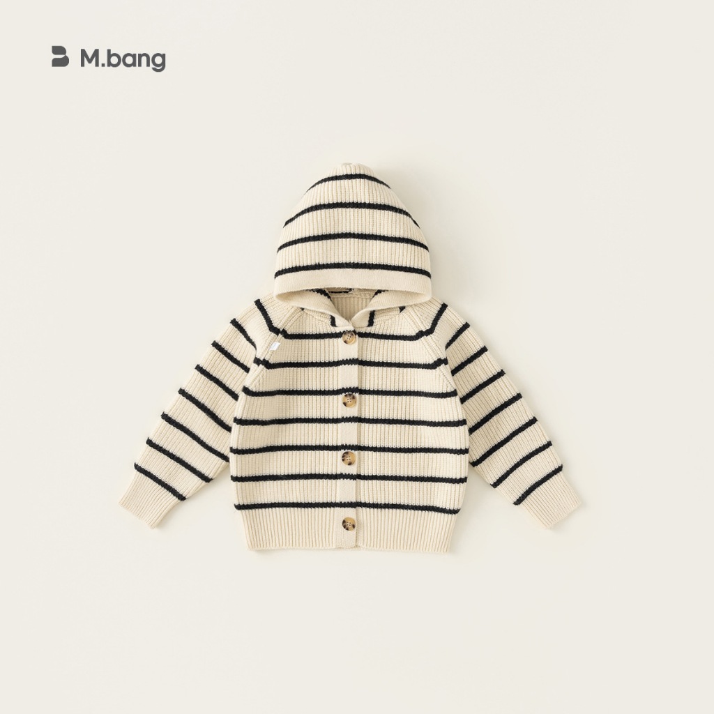 Áo khoác len bé trai Mbang chất siêu dày ấm, Áo khoác len bé trai Mbang kẻ xong chất dày ấm