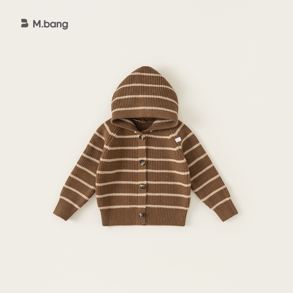 Áo khoác len bé trai Mbang chất siêu dày ấm, Áo khoác len bé trai Mbang kẻ xong chất dày ấm