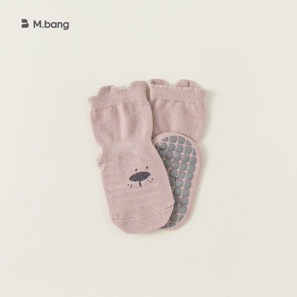 Tất chống trượt chất dày dặn siêu mịn M.bang cho bé gái